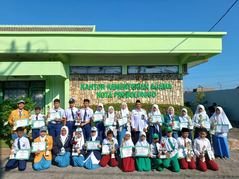 KEPALA MADRASAH SAMBUT HANGAT PARA JUARA KSM TINGKAT KOTA PROBOLINGGO